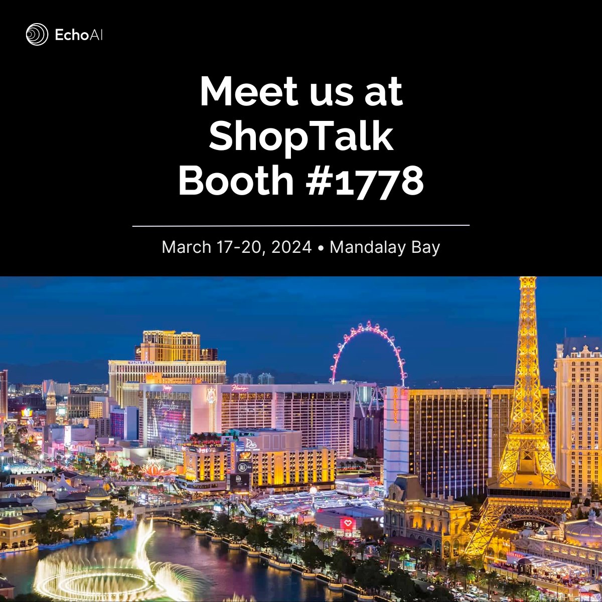 We're headed to ShopTalk - March 17-20!

Featuring: 

-Demos of how our gen AI solution delivers insights from your conversations
-Consultations on how to tackle your priorities 

Use our code RBSPONS367 when you register for 15% off.  

Register now:  shorturl.at/hktJY