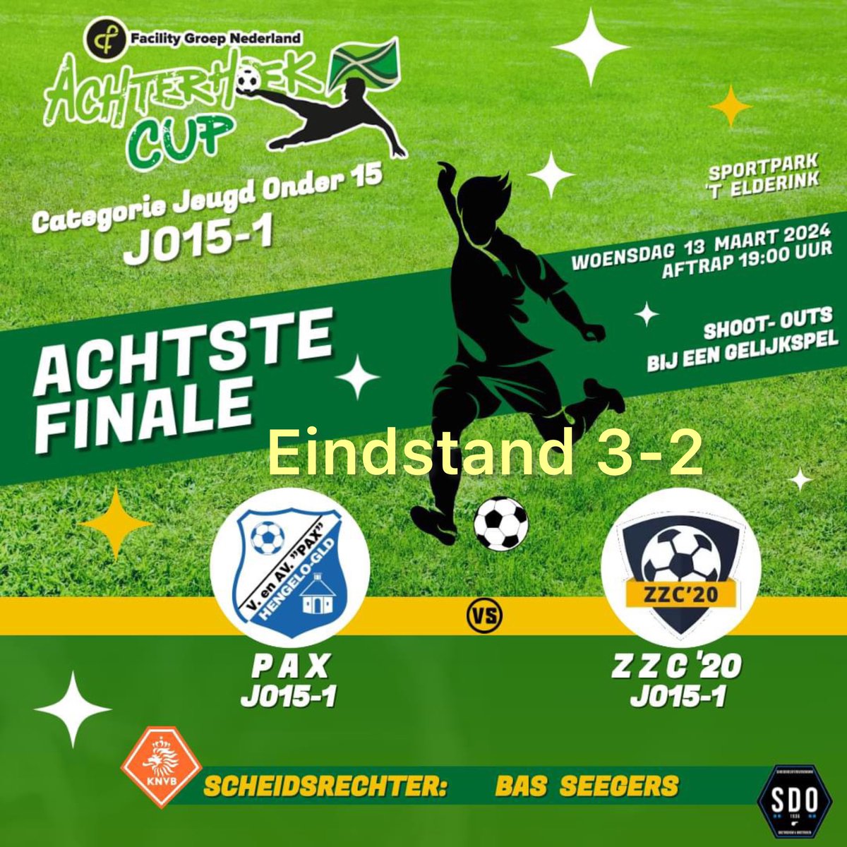 Ook <a href="/venavpax/">V. en AV. PAX</a> JO15-1 na 3-2 winst @zzc20voetbal JO15-1 , Kwart Finale !!!