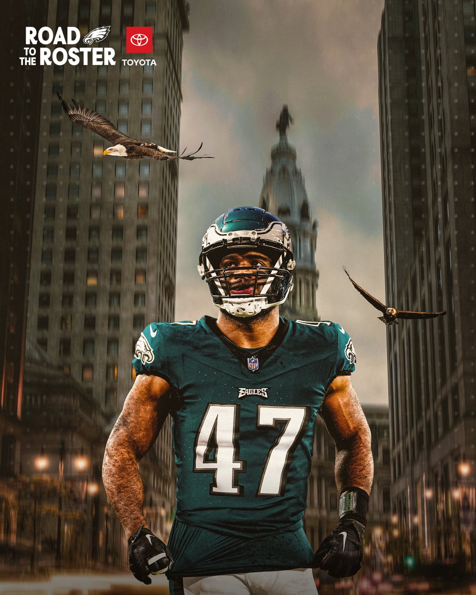It's up in the 215. Let's go, @Bryce55H! @Toyota | #FlyEaglesFly