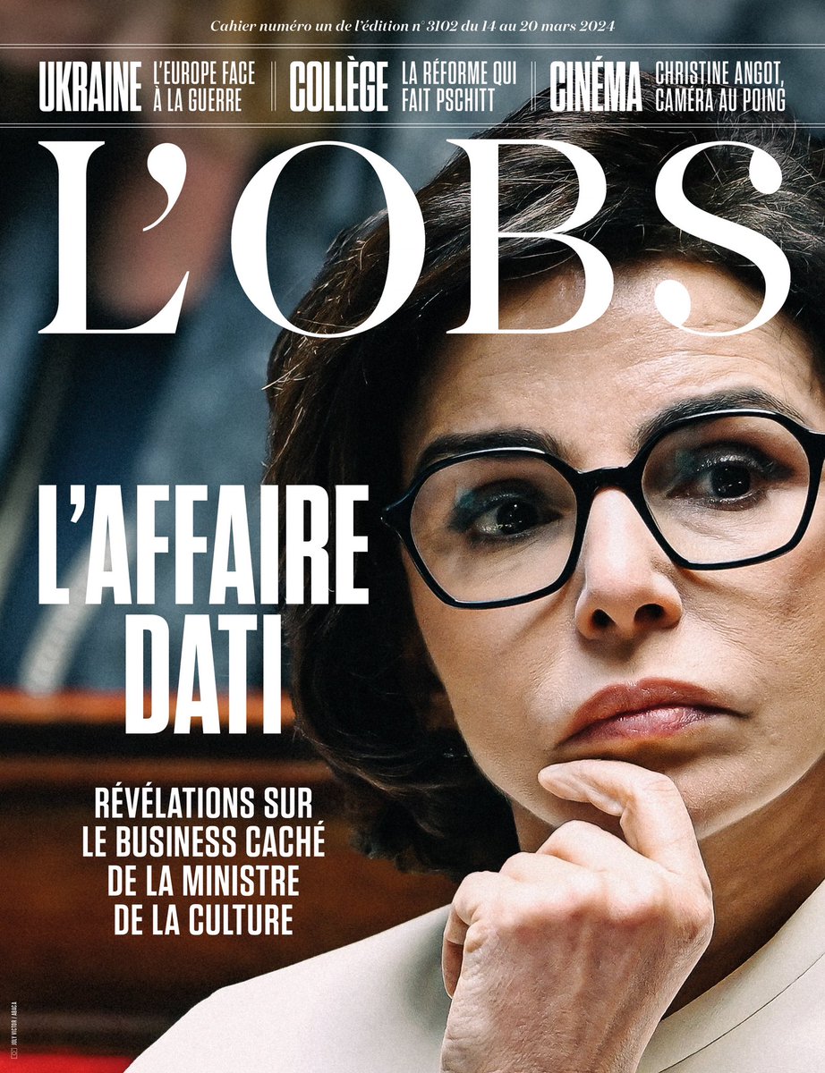 Brevesdepresse's tweet photo. 🔴🇨🇵INFO -Malgré une mise en examen pour corruption passive et trafic d’influence passif dans l’affaire Renault, Emmanuel #Macron a nommé Rachida #Dati ministre de la Culture. Aujourd’hui, l'hebdomadaire L’Obs révèle que l’élue était au cœur d’un système encore bien plus large... https://t.co/p4iVTRZVBd