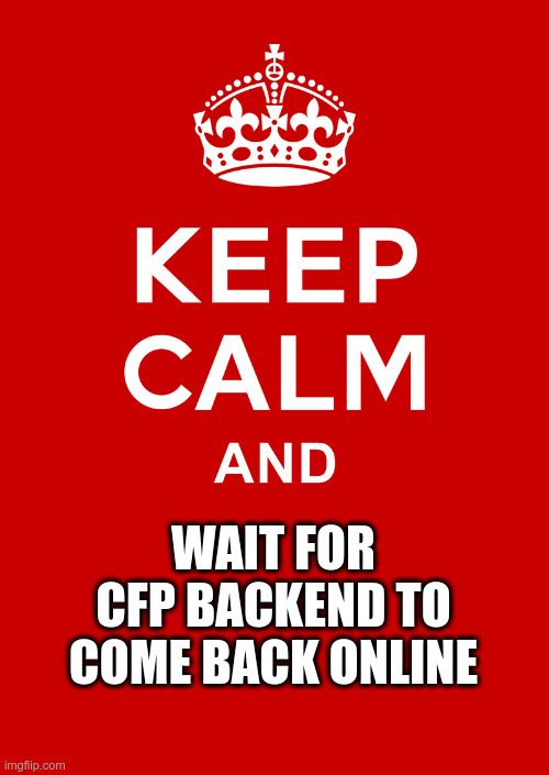 Hi folks, we are our CfP backend is currently down. We are looking into finding a fix for it. But don't worry, we will make sure to cater for everyone who couldn't submit a proposal because of this issue. Keep an eye on our website for live updates.