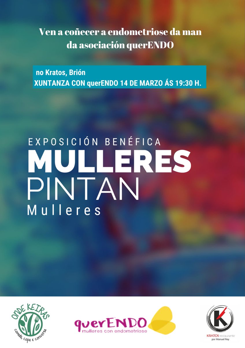 Mañá celebramos o días da #endo no Kratos Restaurante, falando de endometriose! Si vos apetece achegarvos alí estaremos esperándovós...
💛
#stopendometriose #sanidadesennesgodexénero #levantaasmanspolaendometriose #marzomesdaendometriose #SanidadePúblicaDeCalidade #endometriose