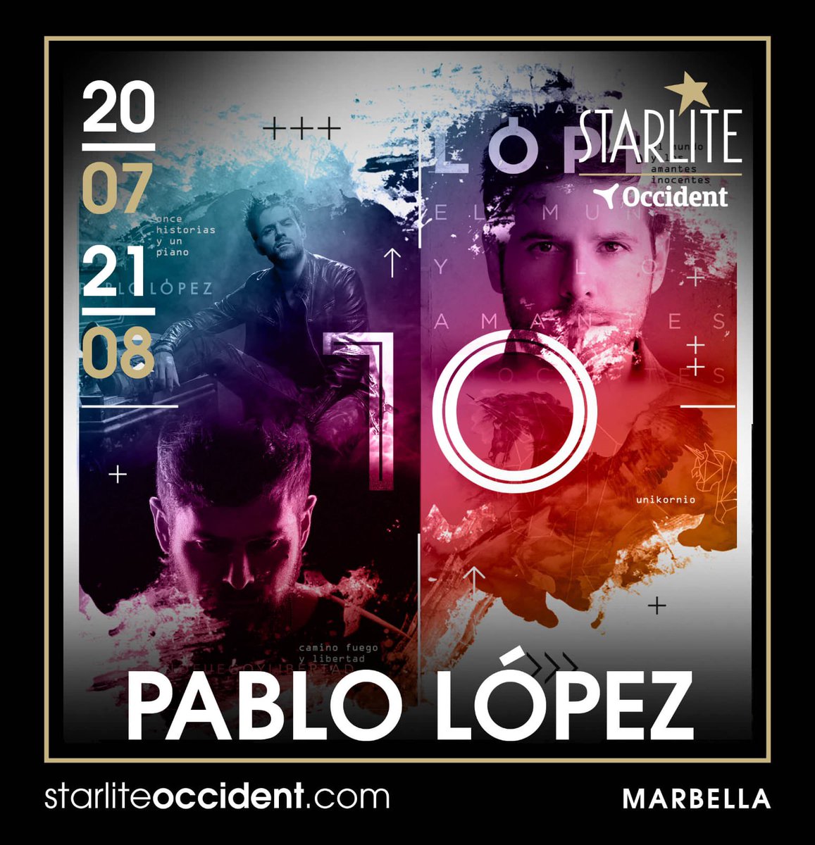 Nueva fecha en @StarliteOcc !!! Entradas a la venta mañana a las 12h 🎫 starlitemarbella.koobin.com/pablolopez21ag…