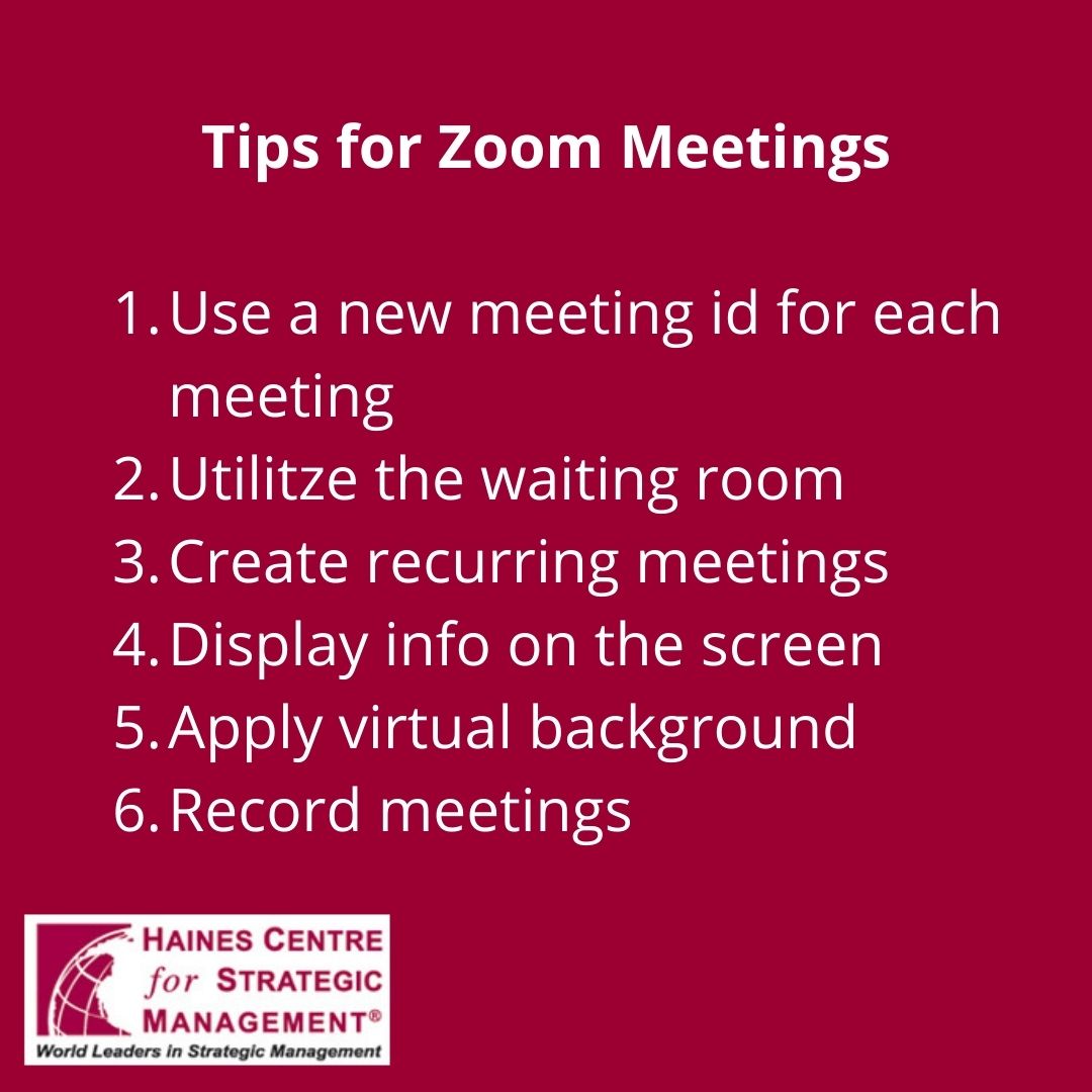 Tips for running effective virtual meetings. 
#communication #virtualmeeting #zoommeeting