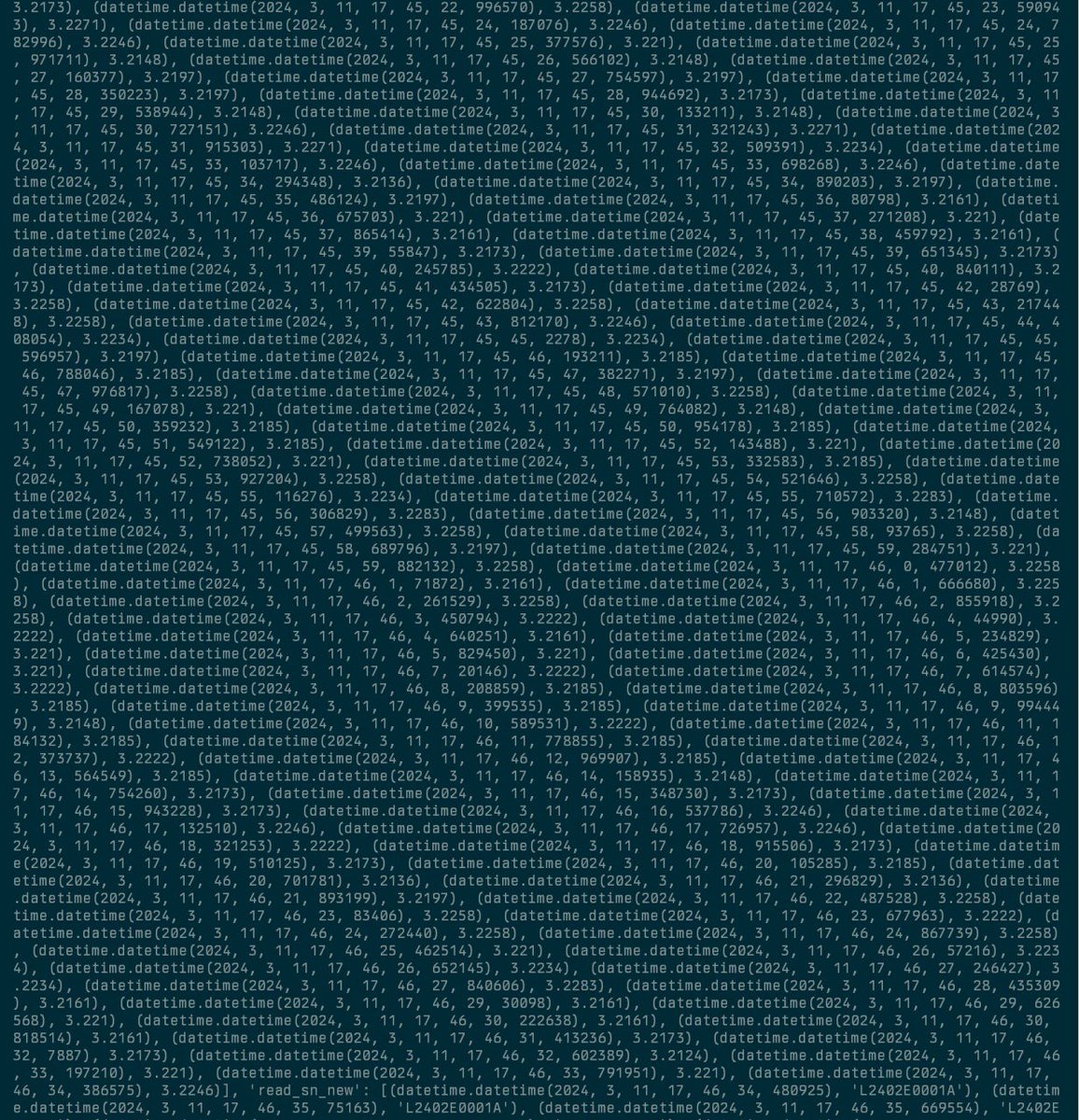 Sometimes, not pretty printing can still be pretty. #Python