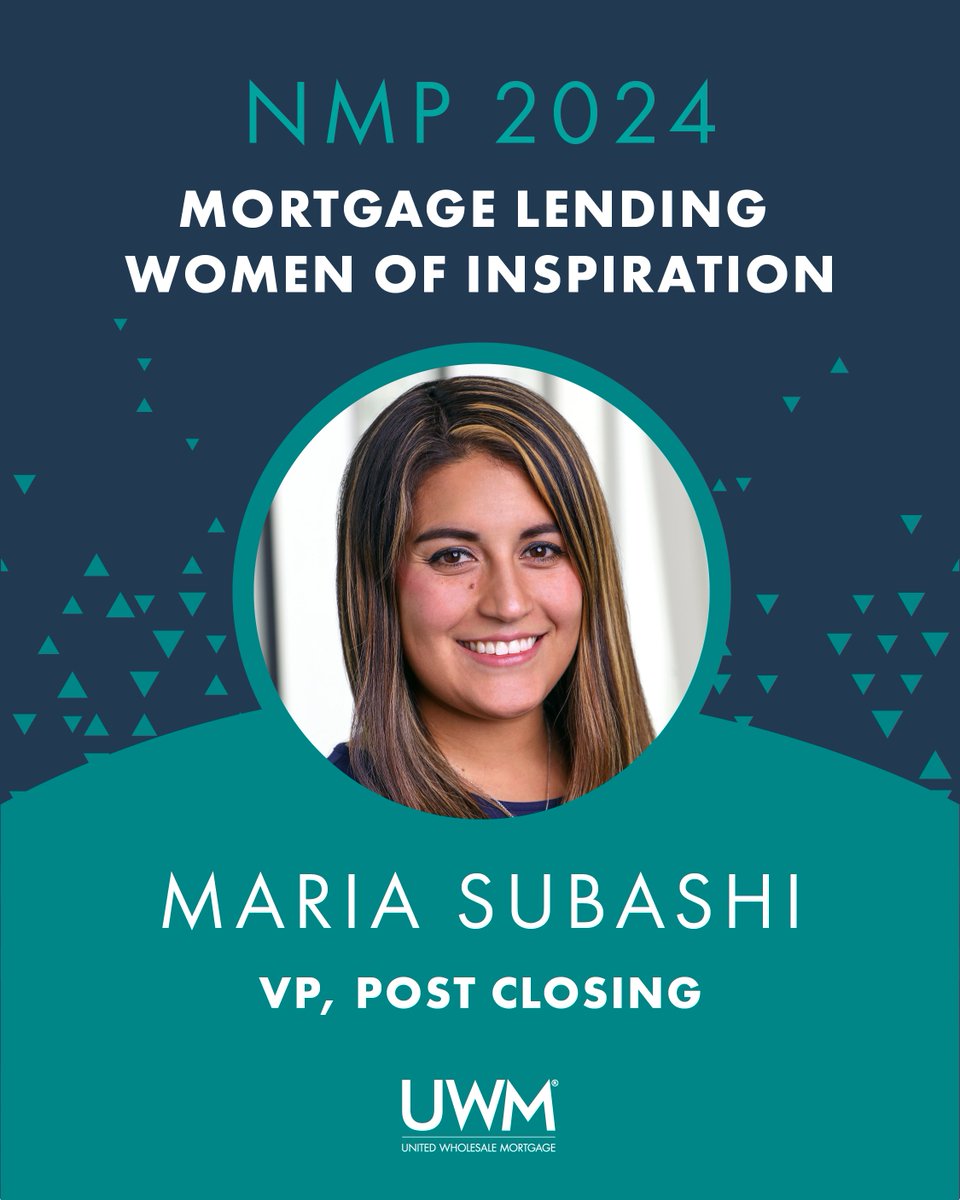 Join us in congratulating Maria Subashi for being named to @NatlMortgagePro's 2024 Mortgage Lending Women of Inspiration list! Her ambition to seize every opportunity will motivate anyone looking to excel in the mortgage industry. Read more: bit.ly/3wNFtHT