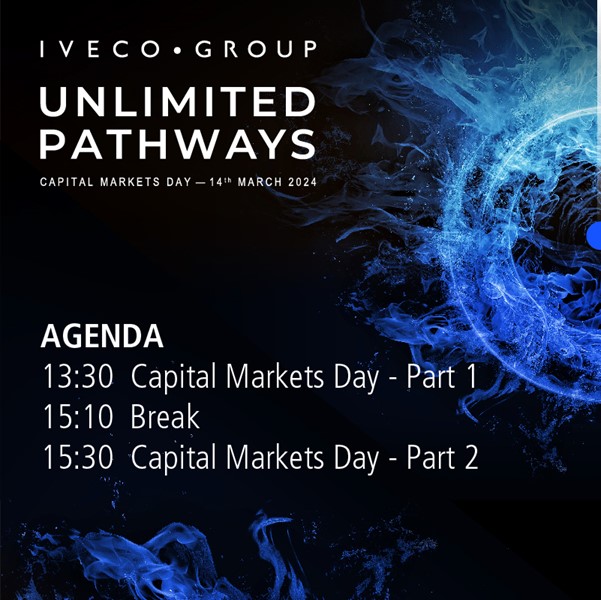 Our Capital Markets Day gets underway today! Join us for the live stream on our website starting at 13:30: ivecogroup.com #WeGoBeyond