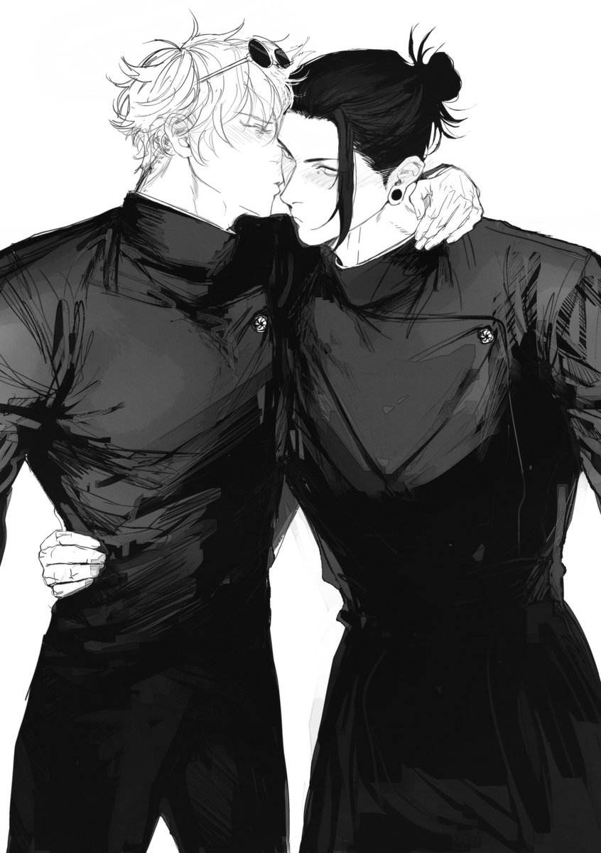 ogata69's tweet photo. i know they were the insufferable couple flirting in the halls at jujutsu high

#sugusato #夏五 https://t.co/K6SHYEvRaF