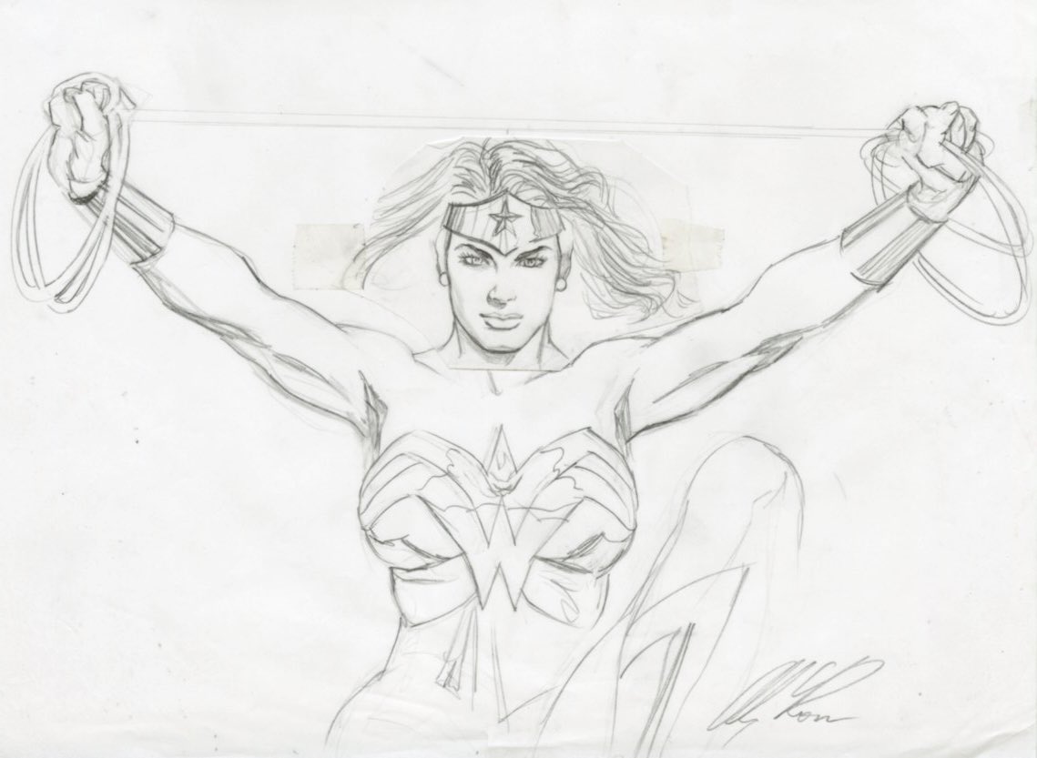 New #originalart  #WonderWoman please contact @SalAbbinanti 