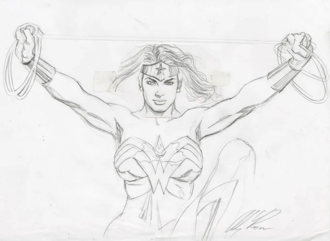 New #originalart  #WonderWoman please contact @SalAbbinanti 