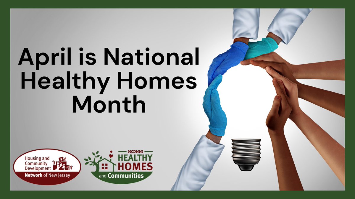 April is designated by @HUDgov as National Healthy Homes Month! 2024's theme is MAKING AN IMPACT: Healthy, Safe, & Resilient Homes.

Learn about HCDNNJ's Healthy Homes & Communities program at hcdnnj.org/healthyhomesco… & HUD's program at hud.gov/program_office…

#HouseNJ #NHHM24