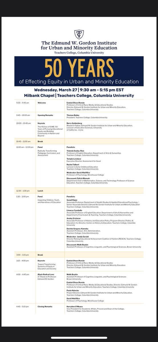 The Edmund W. Gordon Institute for Advanced Study tweet media