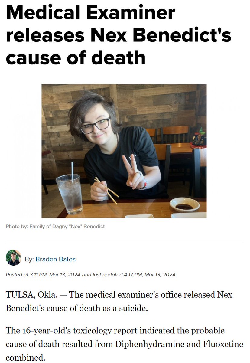 BREAKING: The medical examiner just released Nex's cause of death. She tragically died from an overdose. The Left used this tragedy to attack LoTT and the media lied about this story for weeks, insisting that I was somehow responsible for Nex's d*ath.…