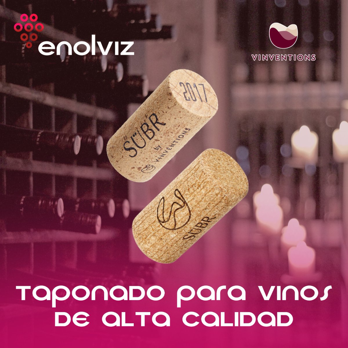 enolviz's tweet photo. En 𝗘𝗻𝗼𝗹𝘃𝗶𝘇 trabajamos con los mejores productos, y hoy queremos presentaros 𝗦Ü𝗕𝗥, el primer tapón micronatural sin pegamento de poliuretano ni sabor a corcho. 🍾

Más información en 👉 https://t.co/UOPxJZXnNM https://t.co/6NF2YcrzoJ