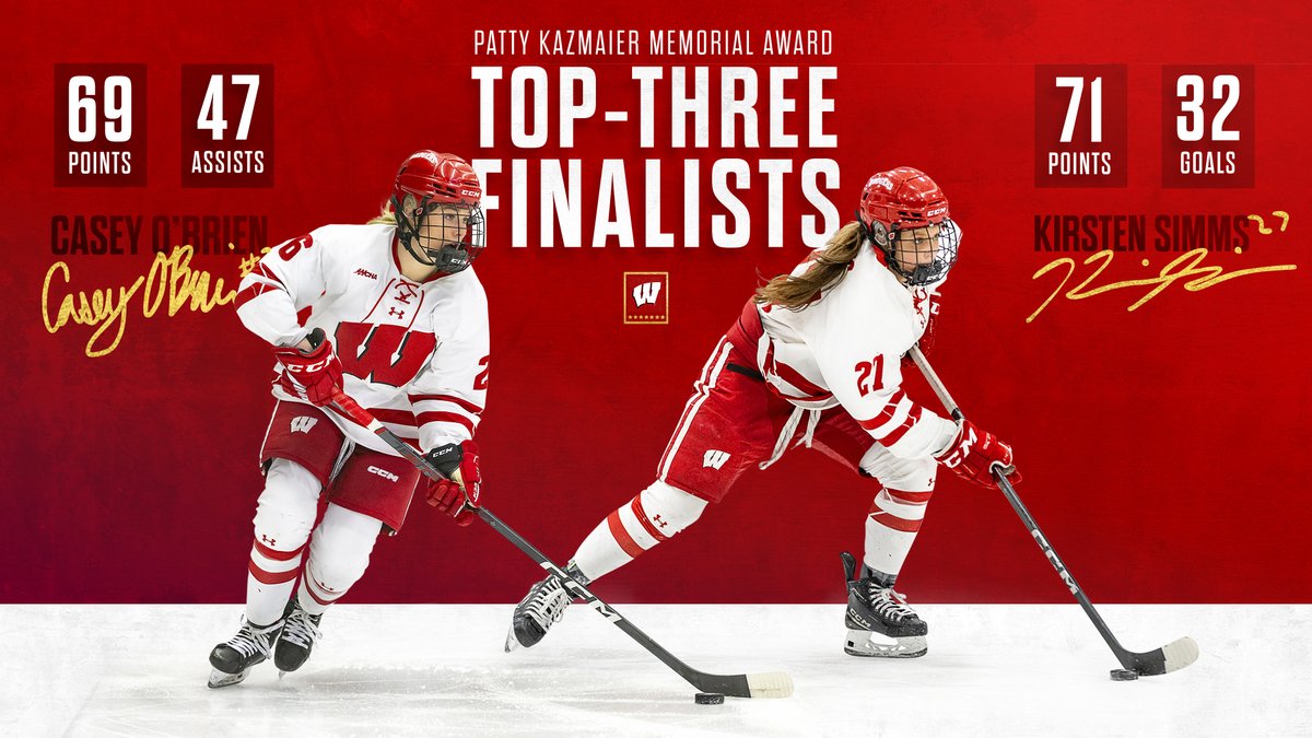 What a duo!

Congrats to Kirsten and Casey on being named top-three finalists for this year's #PattyKaz!

👉 go.wisc.edu/2024topthreepk

#Badgers || #OnWisconsin