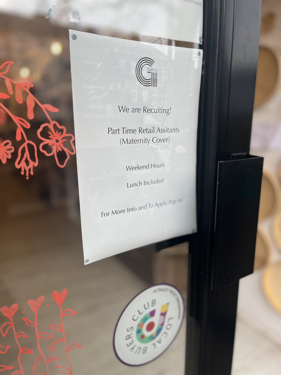 GatherE17's tweet photo. We are recruiting!
For more info or to apply with your cv please email charlotte@gathere17.co.uk 

Come and be part of our friendly team! 

#e17 #walthamstow #recruiting https://t.co/Al3pI4E0Ms