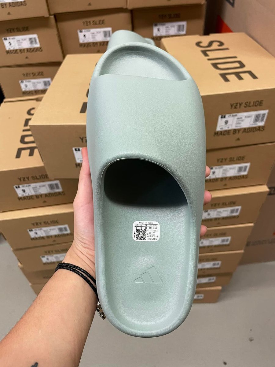 adidas gazelle silver green womens YEEZY SLIDE main image 1