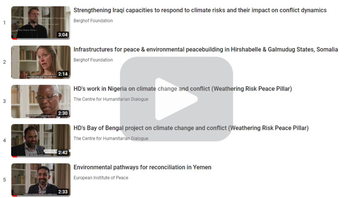 Finding sustainable solutions for peace requires integrating climate resilience into peace programming.

Learn more about the 5 #WeatheringRisk Peace Pillar projects in 🇮🇶, 🇾🇪, 🇸🇴, Bay of Bengal and 🇳🇬: adelph.it/PeacePillarPro…
More about the initiative: weatheringrisk.org/peacepillar