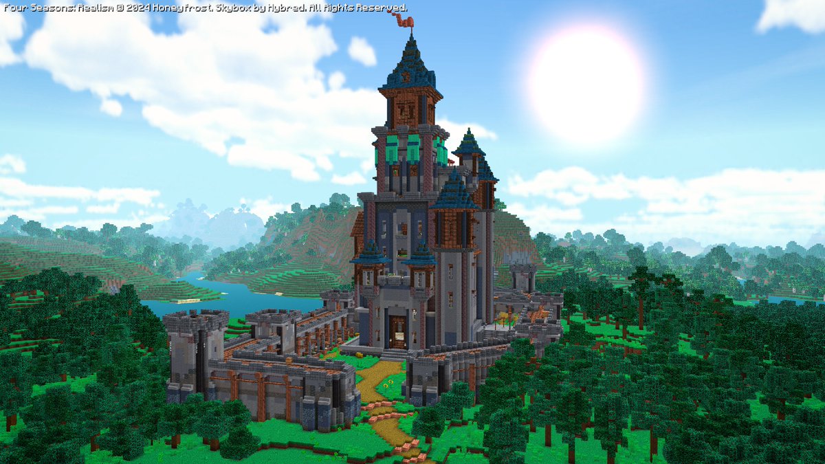 HoneyfrostMC's tweet photo. Using our new Four Seasons: Realism texture pack, we took 4 screenshots from the same place at 4 different times. 

Enjoy the view!

#Minecraft #Texturepack https://t.co/iGpzbLI09E