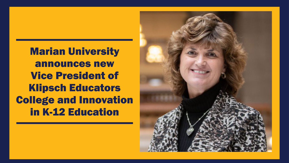 Center for Vibrant Schools (@muvibrantschls) on Twitter photo 🎉 Exciting News! <a href="/MarianUniv/">Marian University</a> announced Lee Ann Kwiatkowski, Ed.D. as Vice President of <a href="/klipschcollege/">Klipsch College</a> and Innovation in K-12 Education. Dr. Kwiatkowski brings years of experience and a passion for improving student academic performance and literacy. 🎉 Exciting News! <a href="/MarianUniv/">Marian University</a> announced Lee Ann Kwiatkowski, Ed.D. as Vice President of <a href="/klipschcollege/">Klipsch College</a> and Innovation in K-12 Education. Dr. Kwiatkowski brings years of experience and a passion for improving student academic performance and literacy.