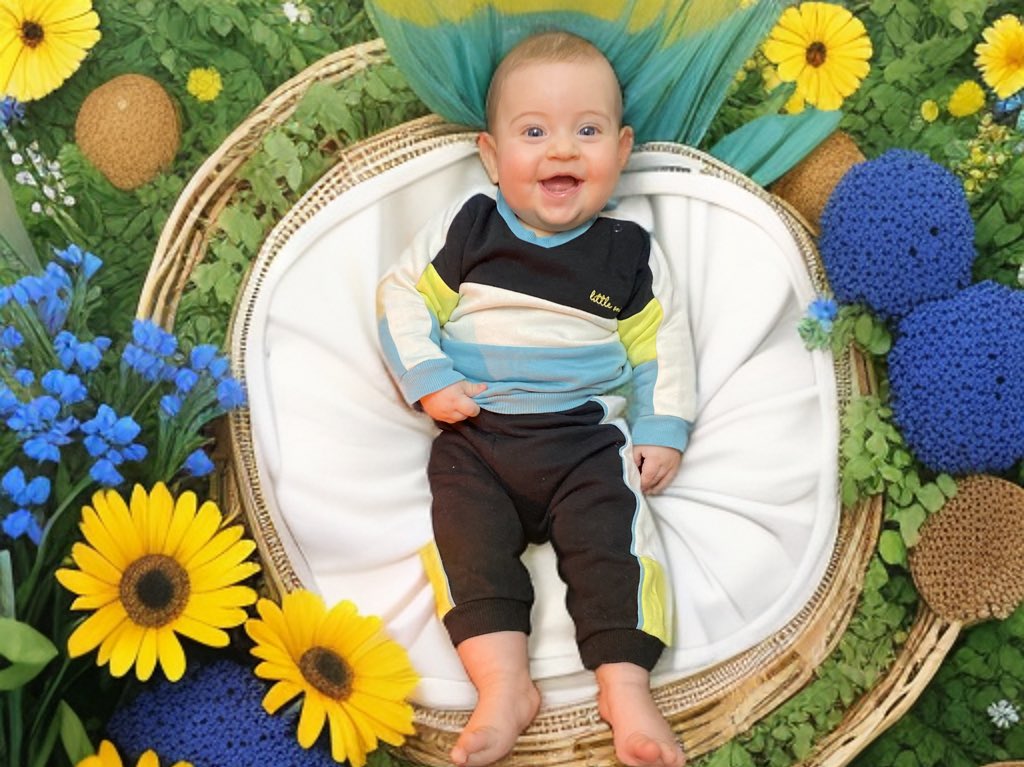 Celebrating 5 months of chubby cheeks and toothless smiles.🥰💙Can I keep you this tiny forever?🥺 #babyAris #5monthsold