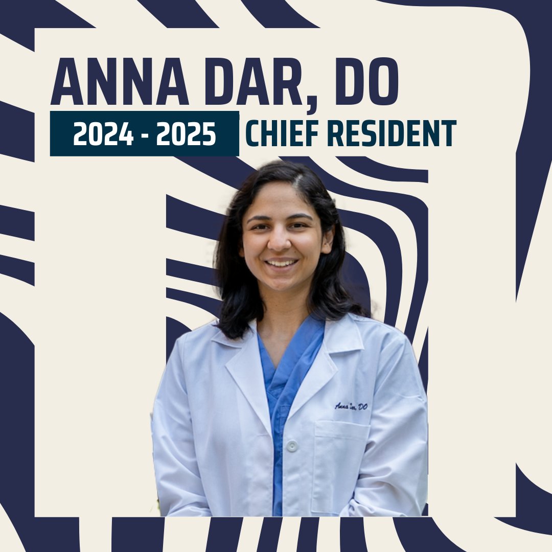 #MatchWeek means welcoming a new cohort of residents, but for us it also means a passing of the torch. Introducing our new Chief Resident, Dr. Anna Dar!