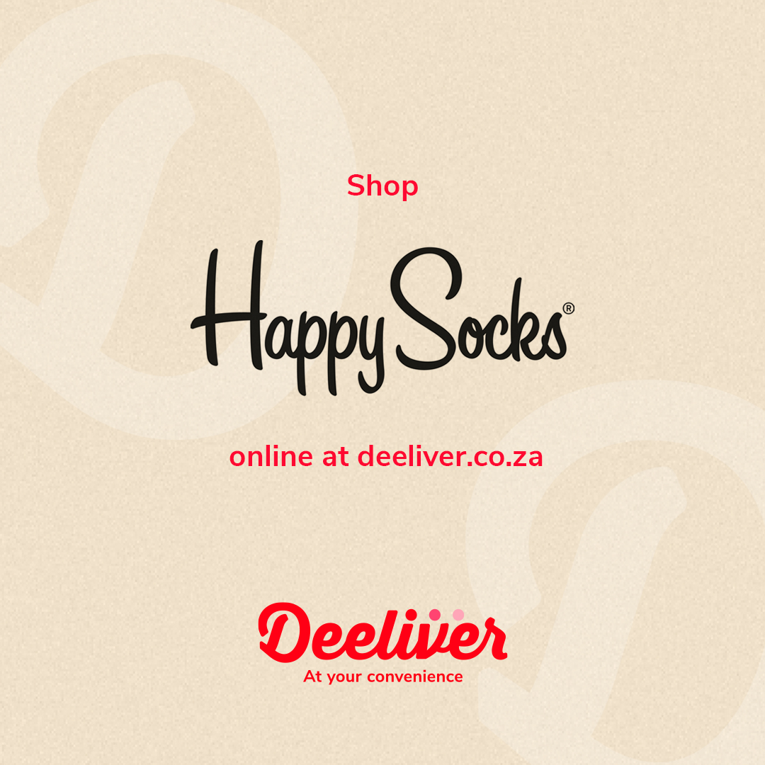 You're about to be that guy who forgets to gift. Luckily for you, you can fix lastminute.com with deeliver.co.za. Make them happy with Happy Socks, delivered fast.

Same-day delivery available! ⚡️🚗