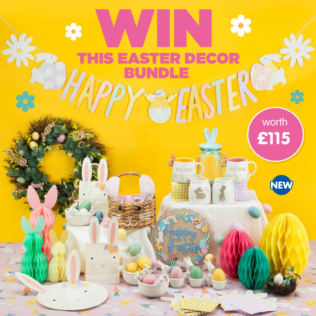 🐰 #COMPETITION TIME 🐰 We've got an egg-stremely exciting #Easter competition - we're giving ONE lucky winner the chance to #WIN this Easter Décor bundle worth £115! For a chance to #WIN, simply; 1) FOLLOW US 2) RT 3) COMMENT #BMEaster Competition ends 9am 20/3/24