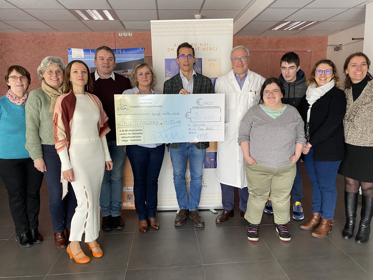 Happy for my Mitolab colleague Marco Spinazzi who received a funding from L'Association contre les Maladies Mitochondriales (A.M.Mi) to unravel Leigh Syndrome's pathomechanisms. <a href="/mitovasc/">MitoVasc</a> <a href="/chu_angers/">CHU Angers</a> <a href="/UnivAngers/">Université d'Angers</a> <a href="/UA_Recherche/">Recherche et Innovation – Université d’Angers​</a>