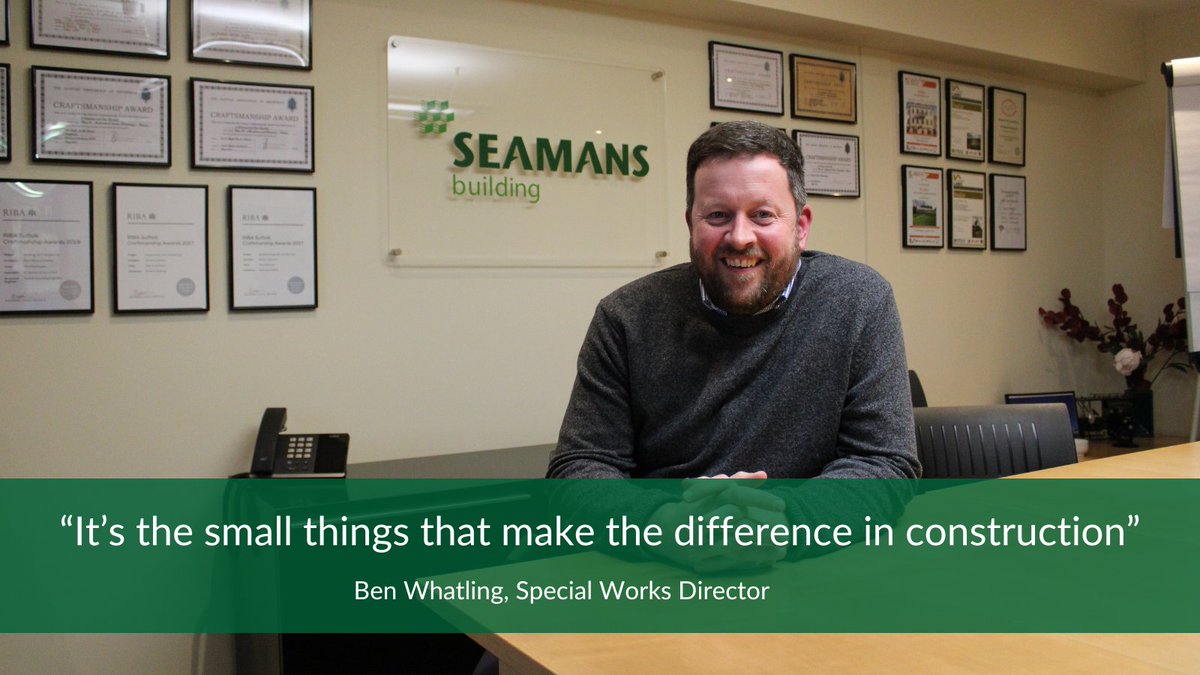 SeamansBuilding's tweet photo. Construction projects can often impress simply with their sheer size but it can be the finer details that make the difference.

Here, Ben Whatling, our Special Works Director looks at how crucial the small things are to a successful construction project.

https://t.co/bz9JNBNUoL https://t.co/Q2LobSdU3G