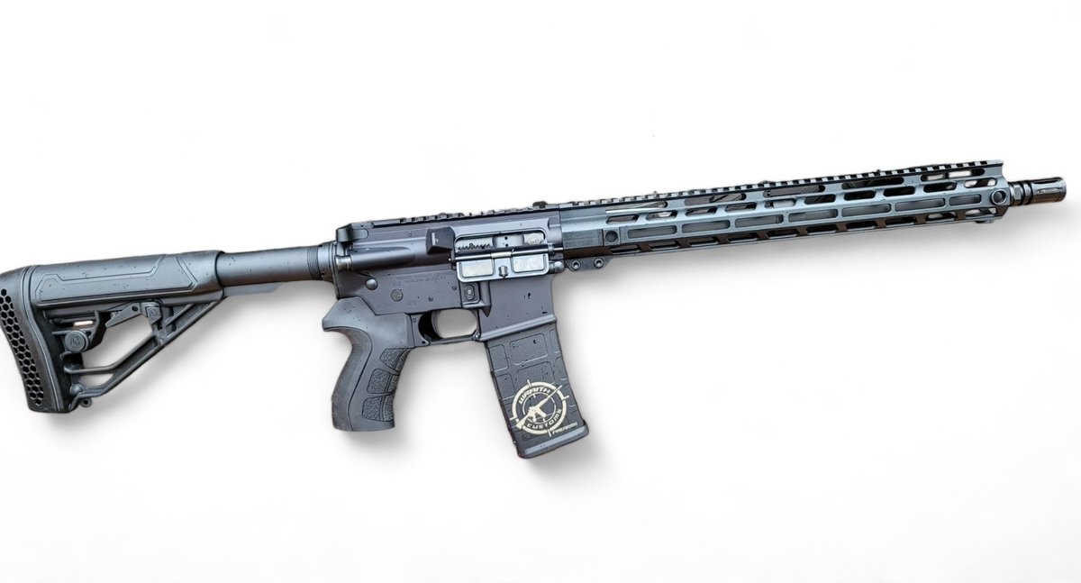 Today's Gun of the Day Today we have the Wraith Customs WCF-15 AR rifle. wraithcustomsfirearms.com/product/wraith… Chambered in 5.56 NATO in a 16' HBar barrel sporting a 15' M-Lok handguard with 4 QD mounts, forged receiver set, Mil-spec fire control, recoil absorption stock & grip, 30 round…