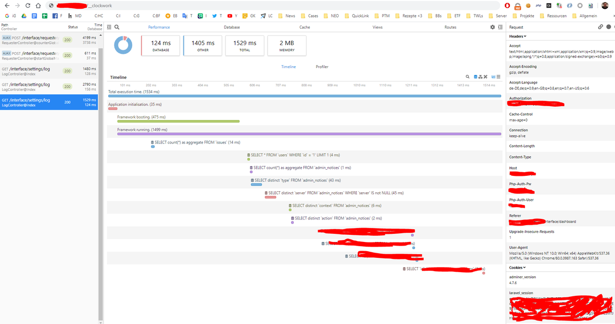 Simple #bugbountytip: when dealing with laravel,symfony,slim,lumen (or generel php) applications, check for '/__clockwork'

By:@damian_89_ 

#bugbounty