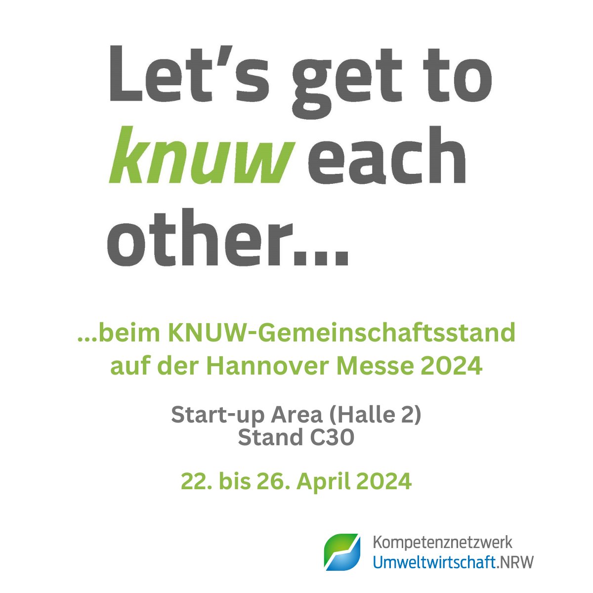 ⚡️Grüne Prozesswärme und Strom mit Gridty! ♨️Besuchen Sie die #Startups der #UmweltwirtschaftNRW auf unserem Gemeinschaftsstand auf der @hannover_messe 2024! Erfahren Sie, wie Gridty #KMU bei der Umsetzung grüner Energietechnologien unterstützt. ℹ️ 👉knuw.nrw/aktuelles/vera…