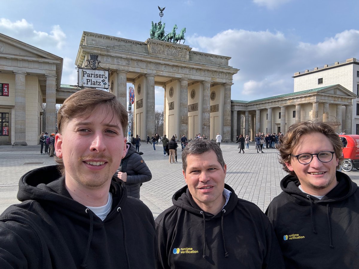 rv_inc's tweet photo. The @rv_inc crew assembled for the @BOBKonf = Sam Balco + Jost Berthold + @georgy_lukyanov. 

If you are in Berlin, make sure you attend their K Framework workshop on Friday. https://t.co/jIMN9fgNFn https://t.co/0ZvzoVvbvb