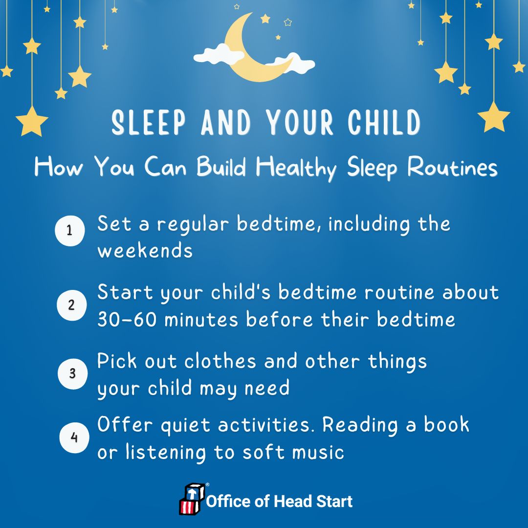 Build a bedtime routine for a brighter, well-rested day with these tips! 🌙💤 #SleepAwarenessWeek