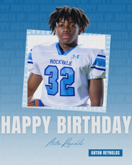 Happy Birthday to rising Junior Anton Reynolds. We hope you have a great day! #RocketsUp🚀 #HBD🎂