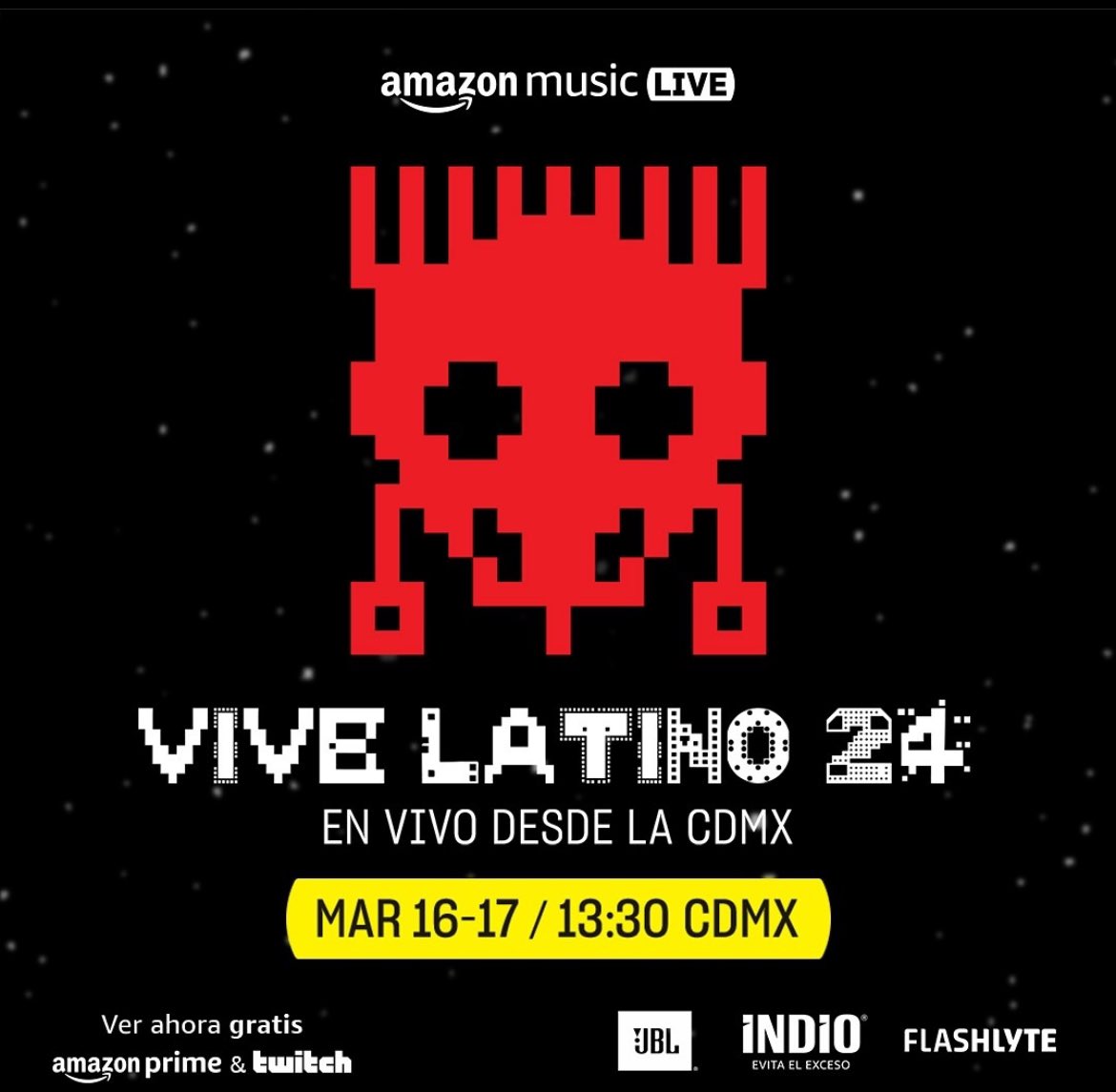 nolimits_mx's tweet image. ⚔️ #AmazonVL24 ⚔️

HOY se van esos boletos para que se lancen al Vive Latino (@vivelatino) 2024 cortesía de Amazon Music (@AmazonMusicMX).

Estén atentos a la dinámica que saldrá en nuestras redes. ⚡️

RT y Fav para participar.