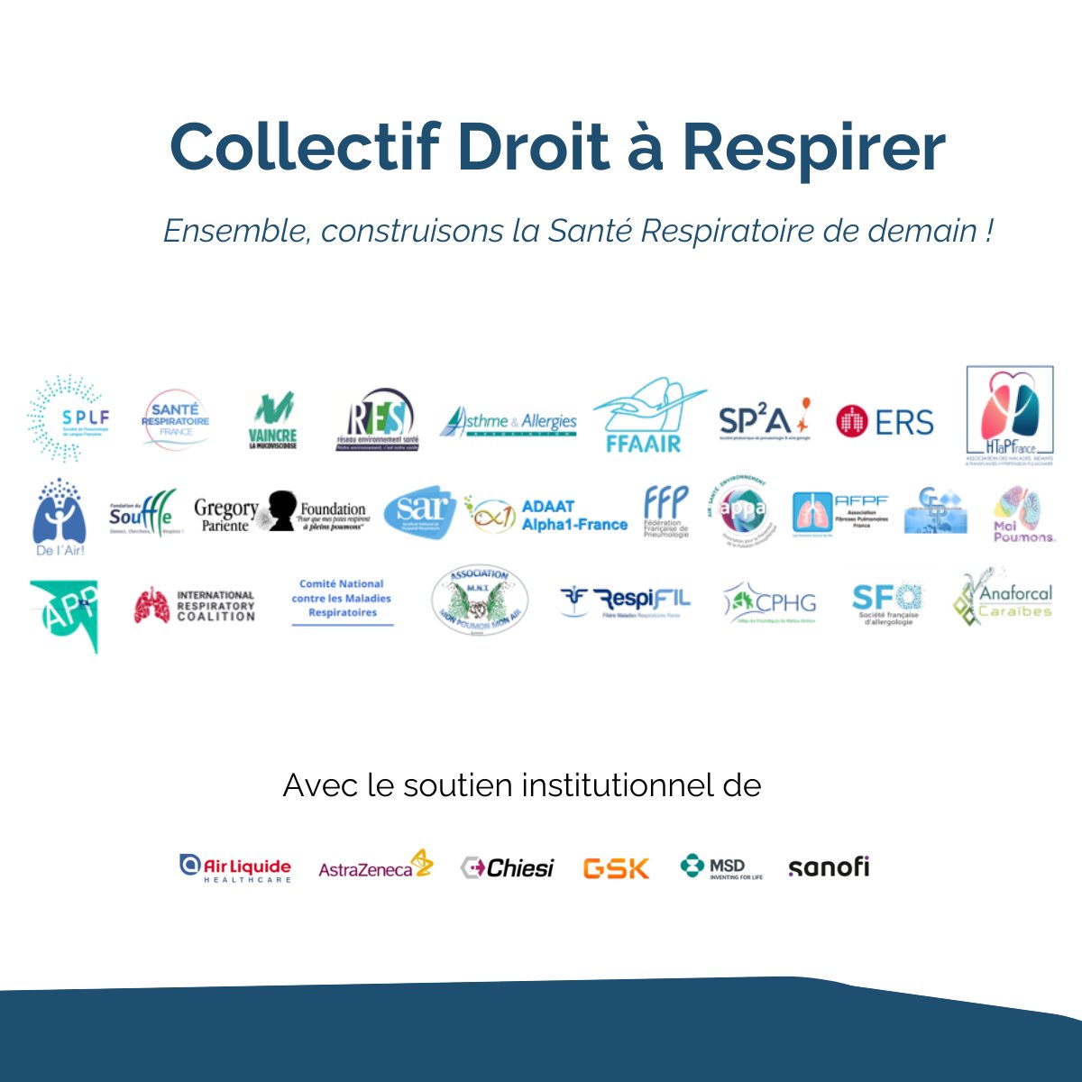 📢 Le Collectif des États Généraux de la Santé Respiratoire devient l’association Loi 1901 « Collectif Droit à Respirer » ! 📷 Le communiqué de presse de création de l’association : tinyurl.com/2w4c2d2c #santepublique #santerespiratoire #maladieschroniques #respirer