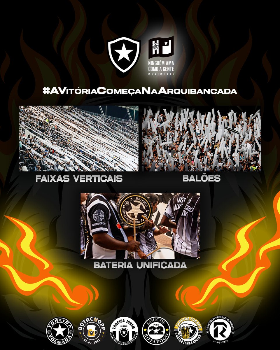 DIA DE BOTAFOGO

Nossa gente está na estrada rumo à Bragança para fazer uma grande atmosfera com milhares de balões, faixas verticais e bateria unificada. Seremos locais. Nossa vitória começa na arquibancada.
<a href="/JovemdoBotafogo/">TJB - Torcida Jovem</a>
#uniãodastorcidas #tjb #caravana #botafogo  #bfr