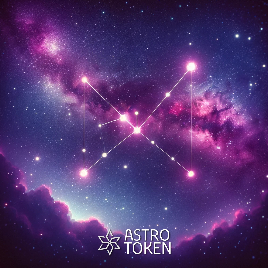 ✨ When we look at the star chart of the $ASTRO Token, we see a letter resembling the letter M. 🤔 What do you see in the visual, and what do you think it means? 💭 We're awaiting comments from ASTRO enthusiasts. 😊