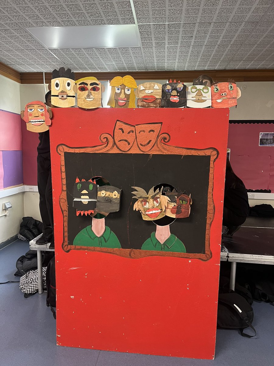 MissJShipley's tweet photo. We’ve had some fantastic year 8 puppet shows this term! With the use of their puppets from Art and background music they’ve created in their Music lessons! 

So good to see it all come together! https://t.co/MFYbx0xMgE