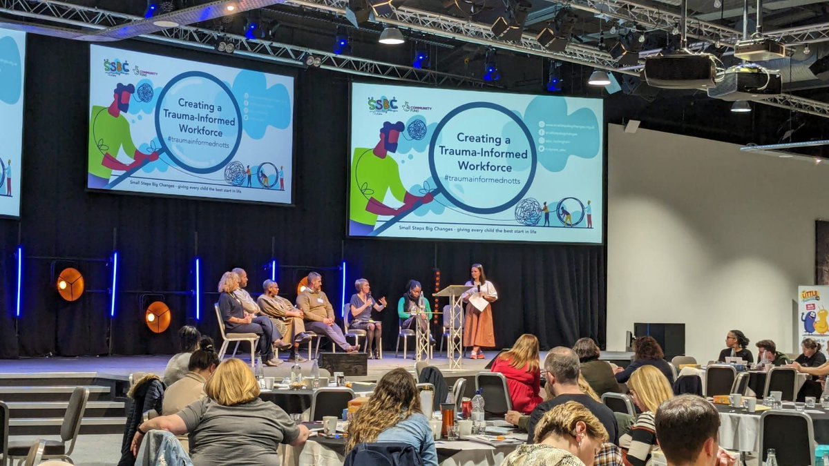 #traumainformednotts Q&A panel w/Donna Sherratt, Helen Johnston, Amanda Doughty, Bobby Lowen, Dr Maddi Popoola, Emense Tulloch & Michael Dawes. Thx 2 our experts & delegates, we hope everyone's taken valuable ideas to inform their work. If you attended, tell us what you thought!