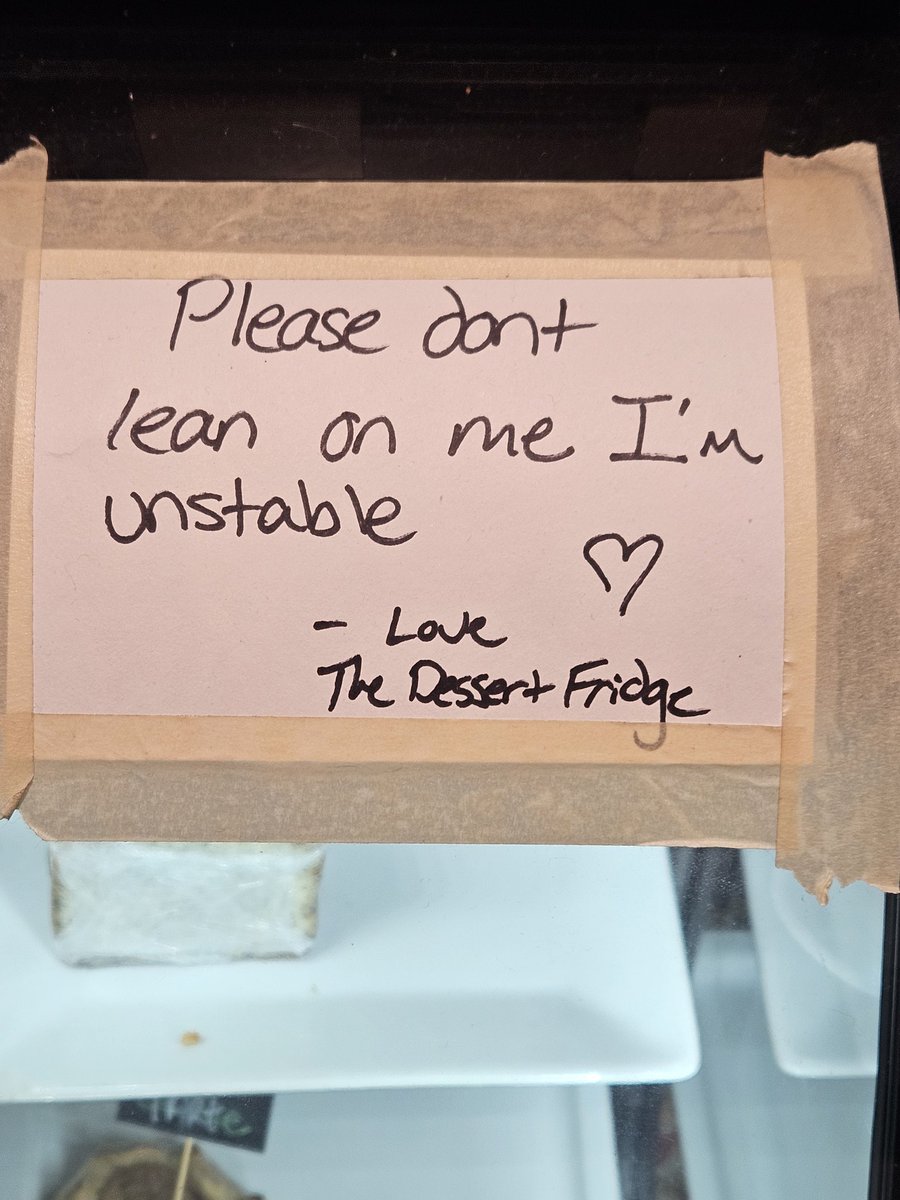 Same, dessert fridge. Same.
