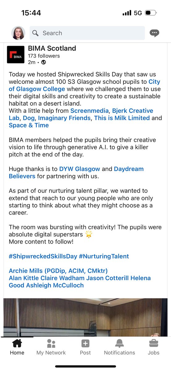 How I spent my Wednesday in my role as @BIMAscotland co-chair. 
I’ve really enjoyed planning this event and loved even more the taking part! #DigitalSkills #NurturingTalent #CreativeThinking