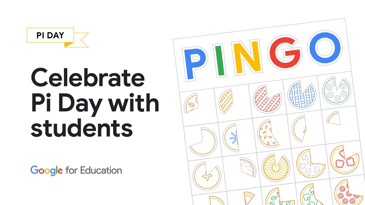 Need a new recipe for fun? Bake this B-I-N-G-O activity into your classroom to celebrate #PiDay while keeping students focused on fractions. Check it out 🥧✨ goo.gle/3v87SrW