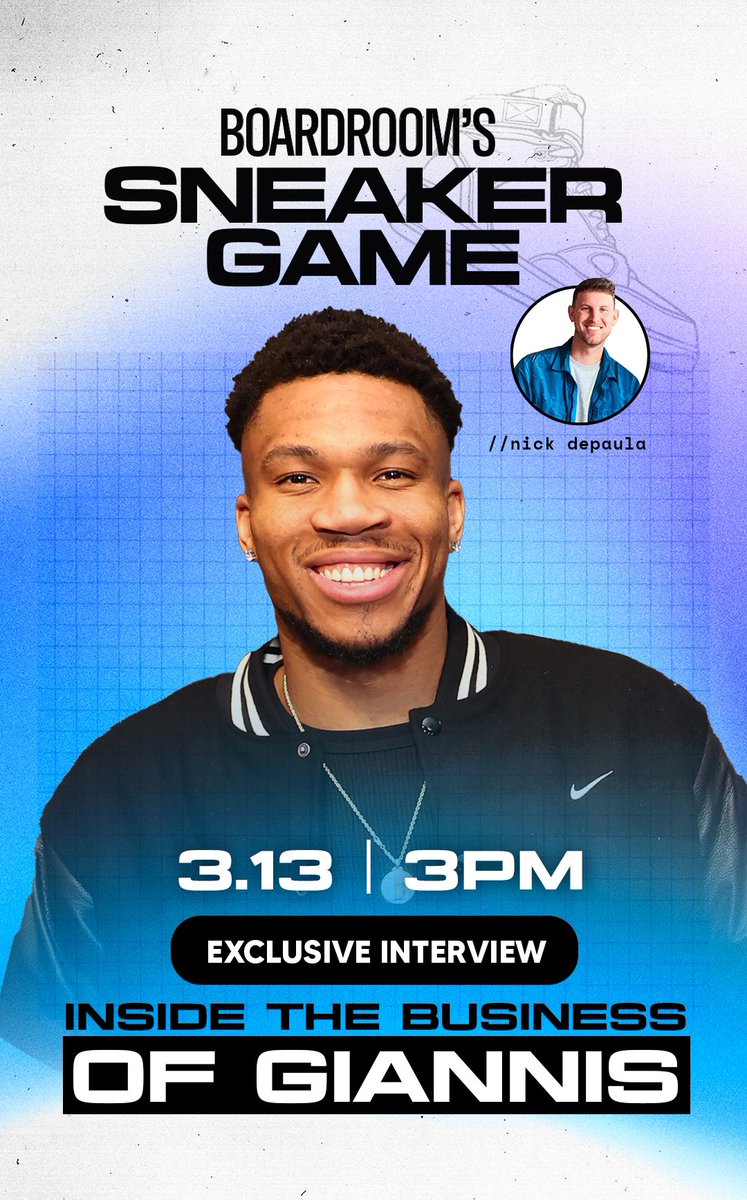TODAY in my “Sneaker Game” Newsletter — an inside look at Giannis’ budding business empire. Subscribe now here on @Boardroom —> boardroom.tv/sneaker-game-n…