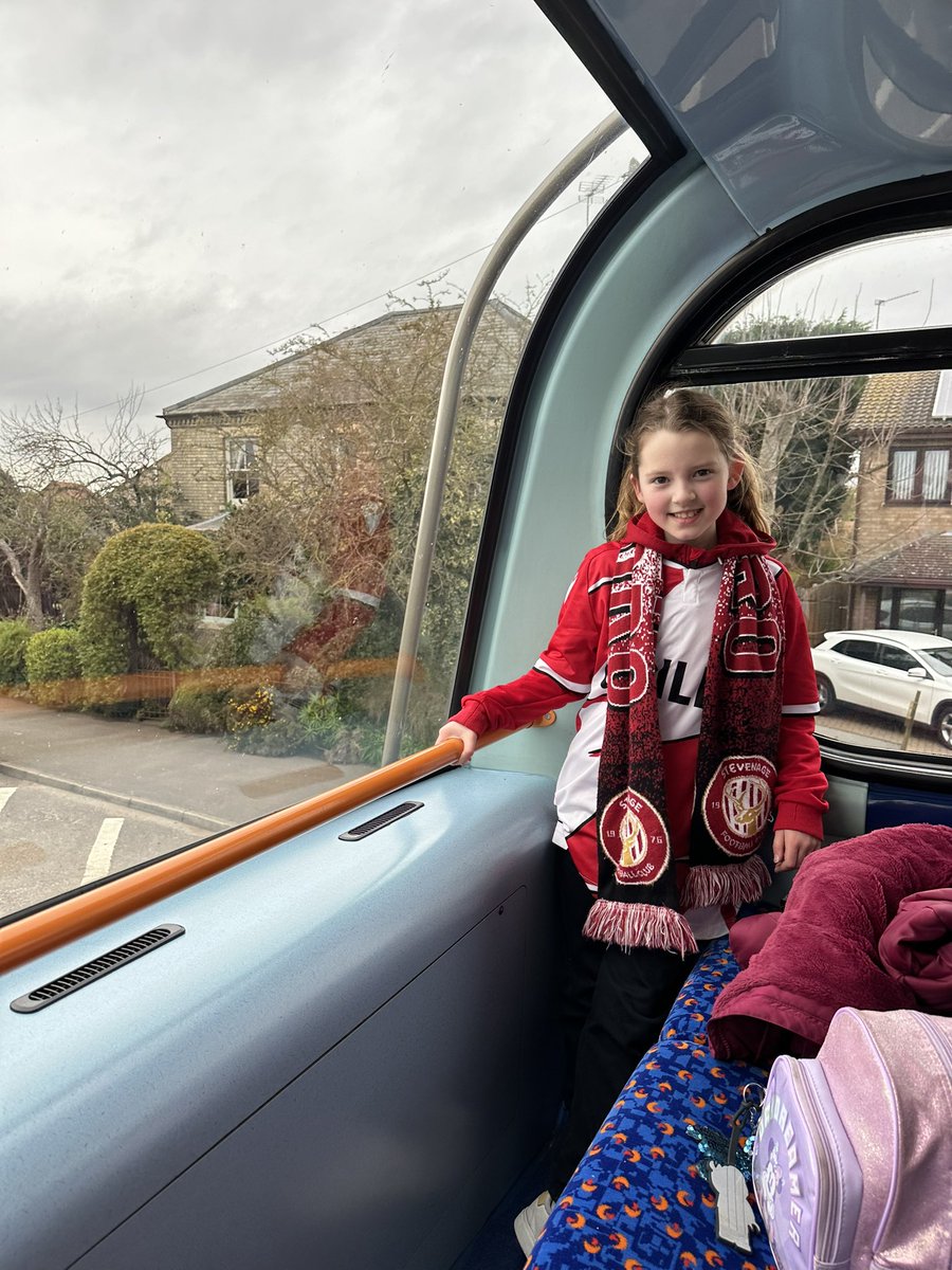 Scarlet21080407's tweet photo. On the bus - got to love away games that are closer to home than home games @theposh vs @StevenageFC 🔴⚪️⚽️ https://t.co/yD8ueZFw7l