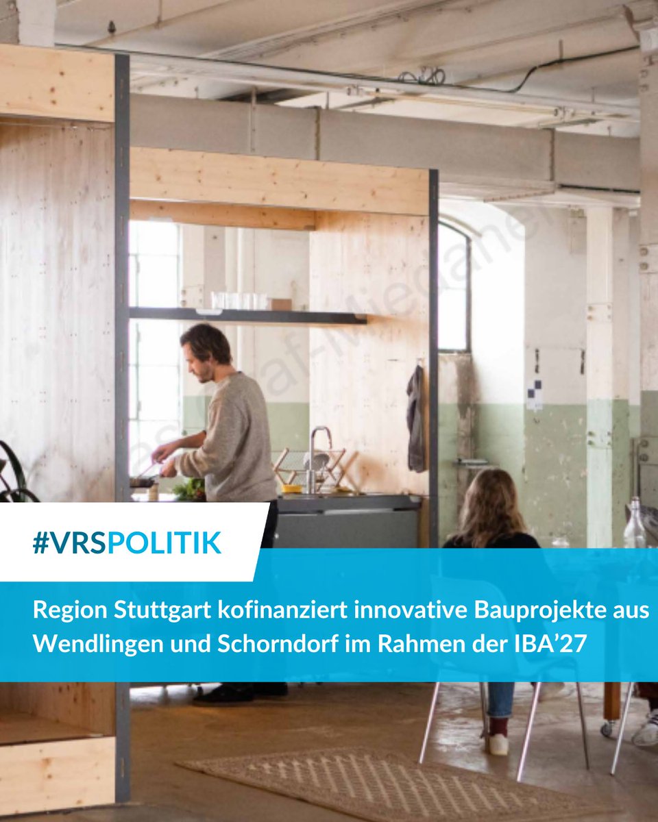 Mit klugen und mutigen Bauprojekten will die #IBA27 zeigen, wie das Zusammenleben, Wohnen und Arbeiten in der #RegionStuttgart zukünftig funktioniert. Der #VRS unterstützt diesen Prozess mit seinem „Programm zur Kofinanzierung für regionale Innovationen in IBA‘27-Projekten“.