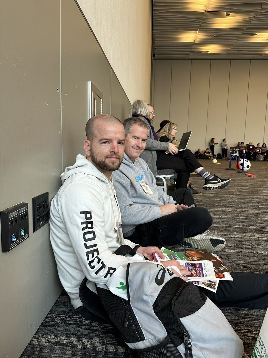 bkriech's tweet photo. Learning how to implement the new SHAPE America Physical Education and Health Standards and new activities!
#SHAPECleveland 
@andrewbarto @kathPEHealth23 https://t.co/NGpMn5LSmd