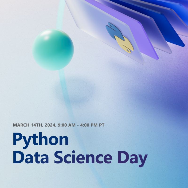 And don't forget to join us tomorrow for 
#PythonDataScienceDay 

Register here: 👇🏽👇🏽
aka.ms/Python/DataSci…

I'm speaking at 10am PST (1pm EST) on 
Simplifying Data Analysis with Dev Tools & AI  
with hands-on examples for fun!
#14DaysofDataScience 
#LeapIntoDataScience 
#PiDay